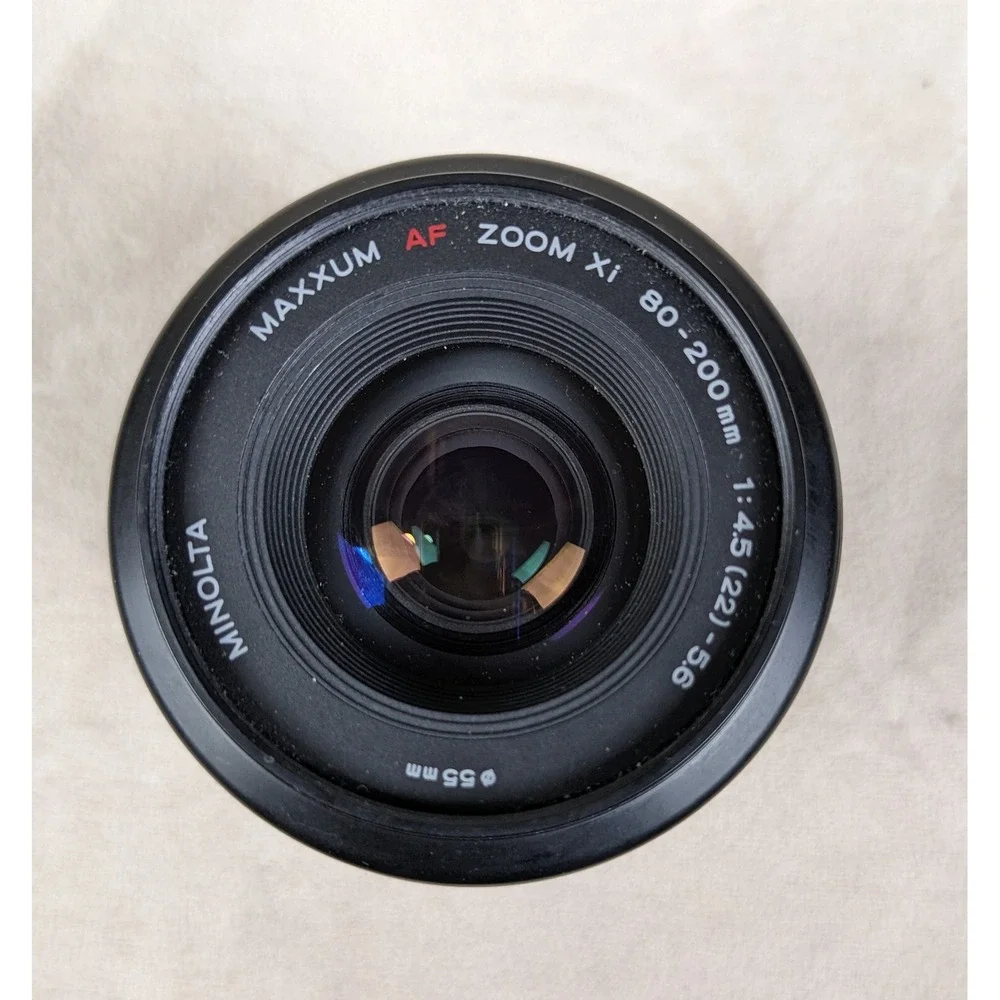 Minolta AF Zoom xi 1.5m/4.9ft 55mm 80-200mm Camera Lens